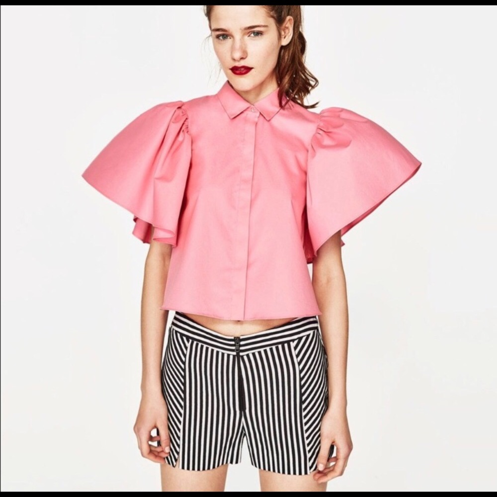Zara pink top